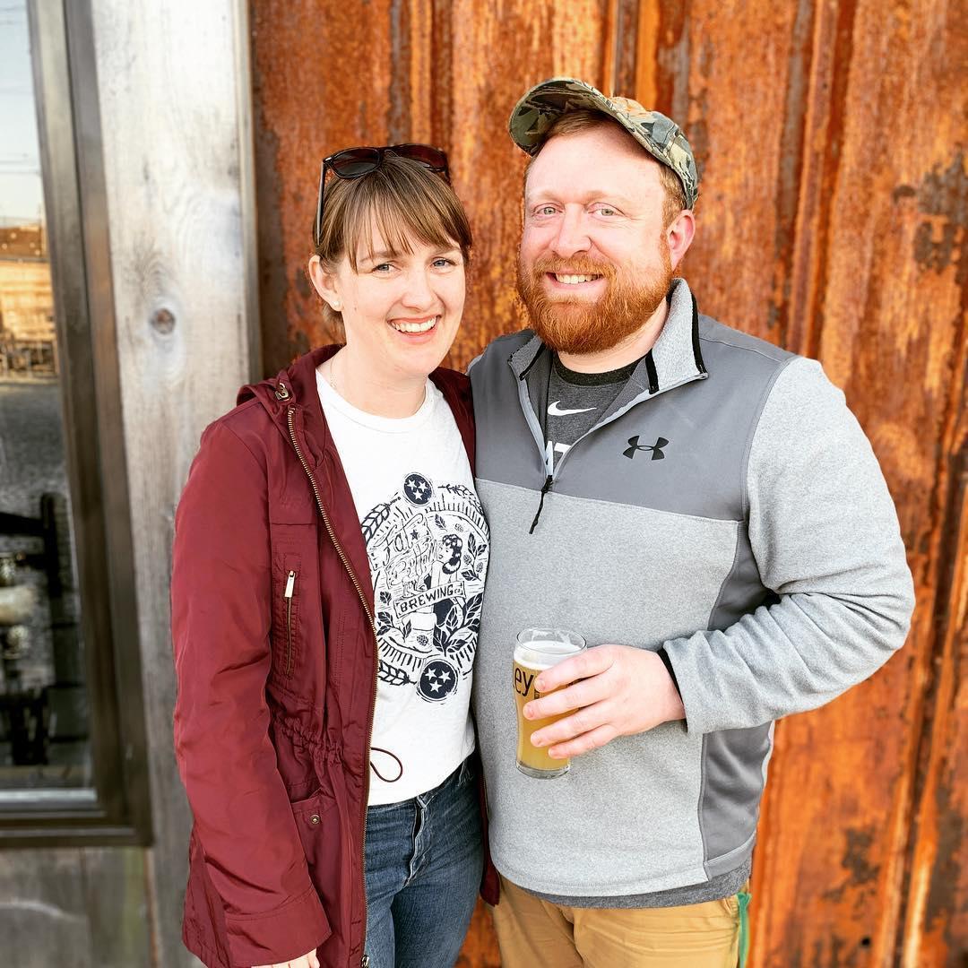 Enjoying brews at Burley Oak