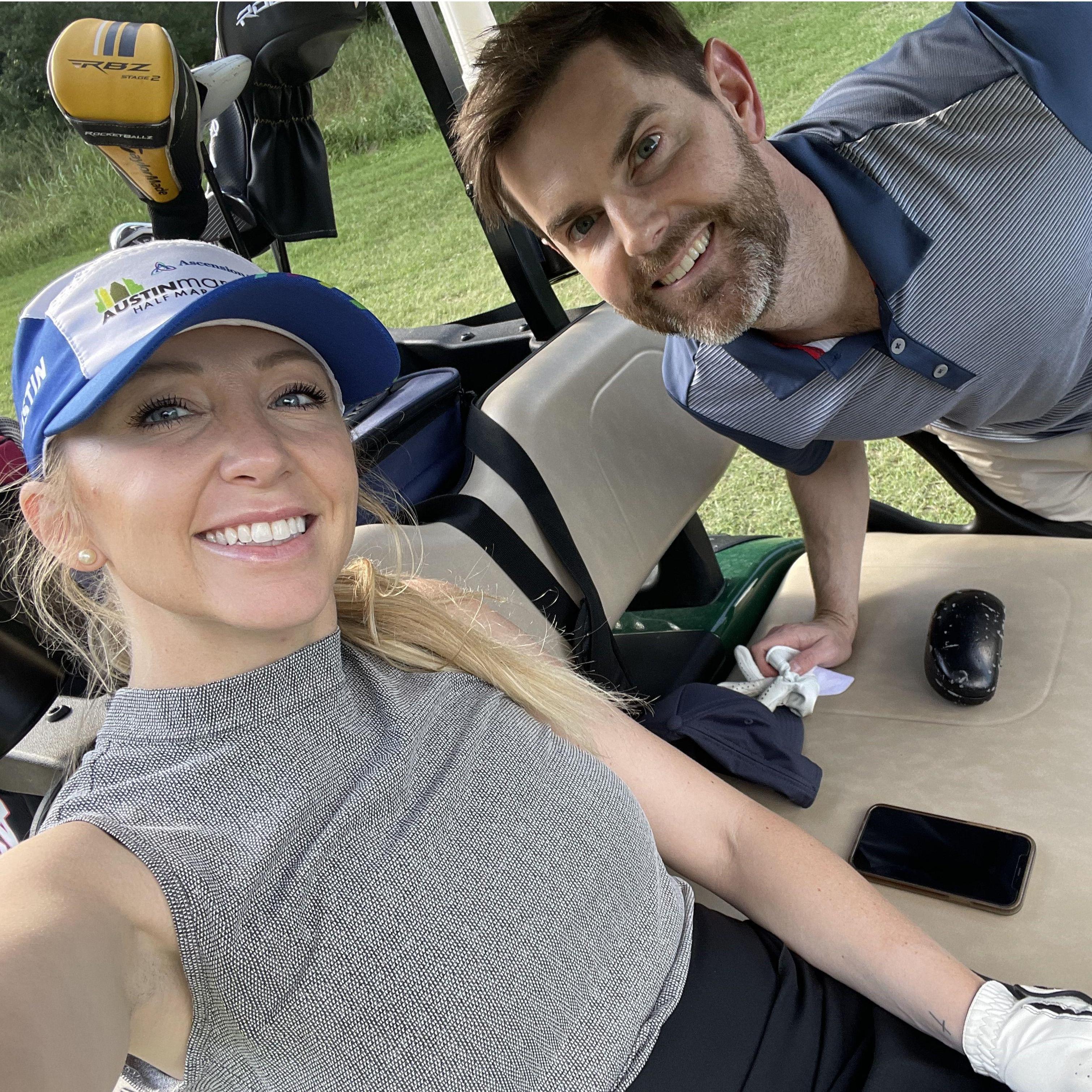 We also love to go golfing together