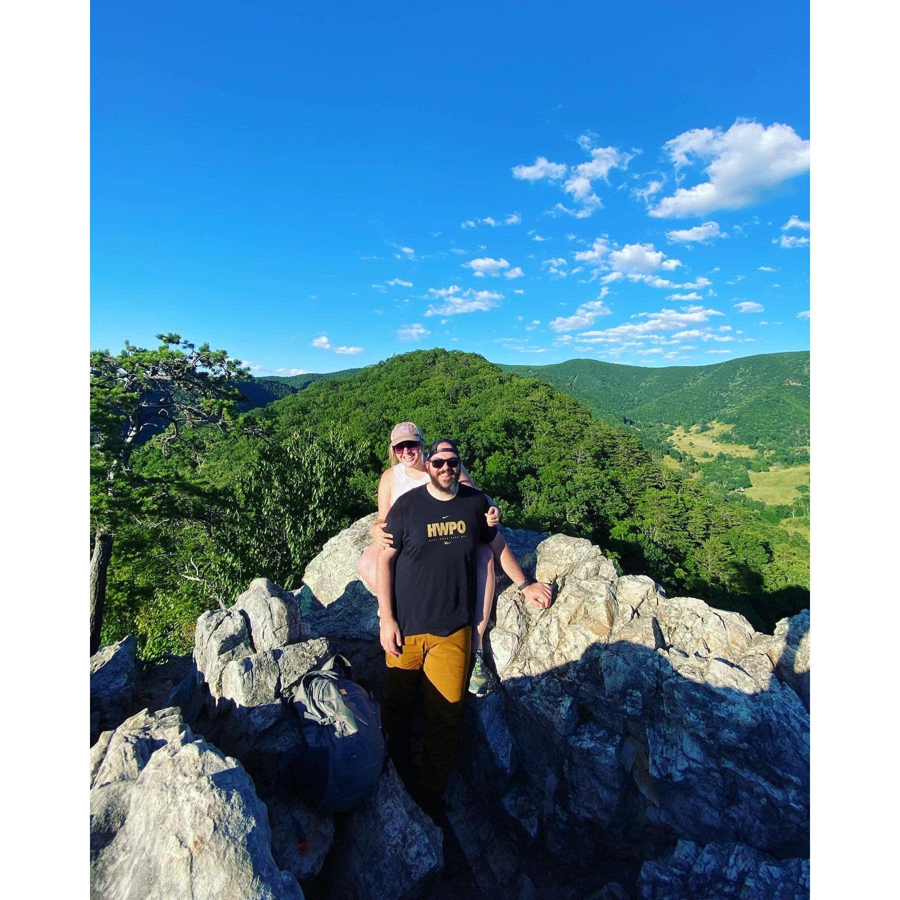Top of Seneca Rocks in WV in 2022