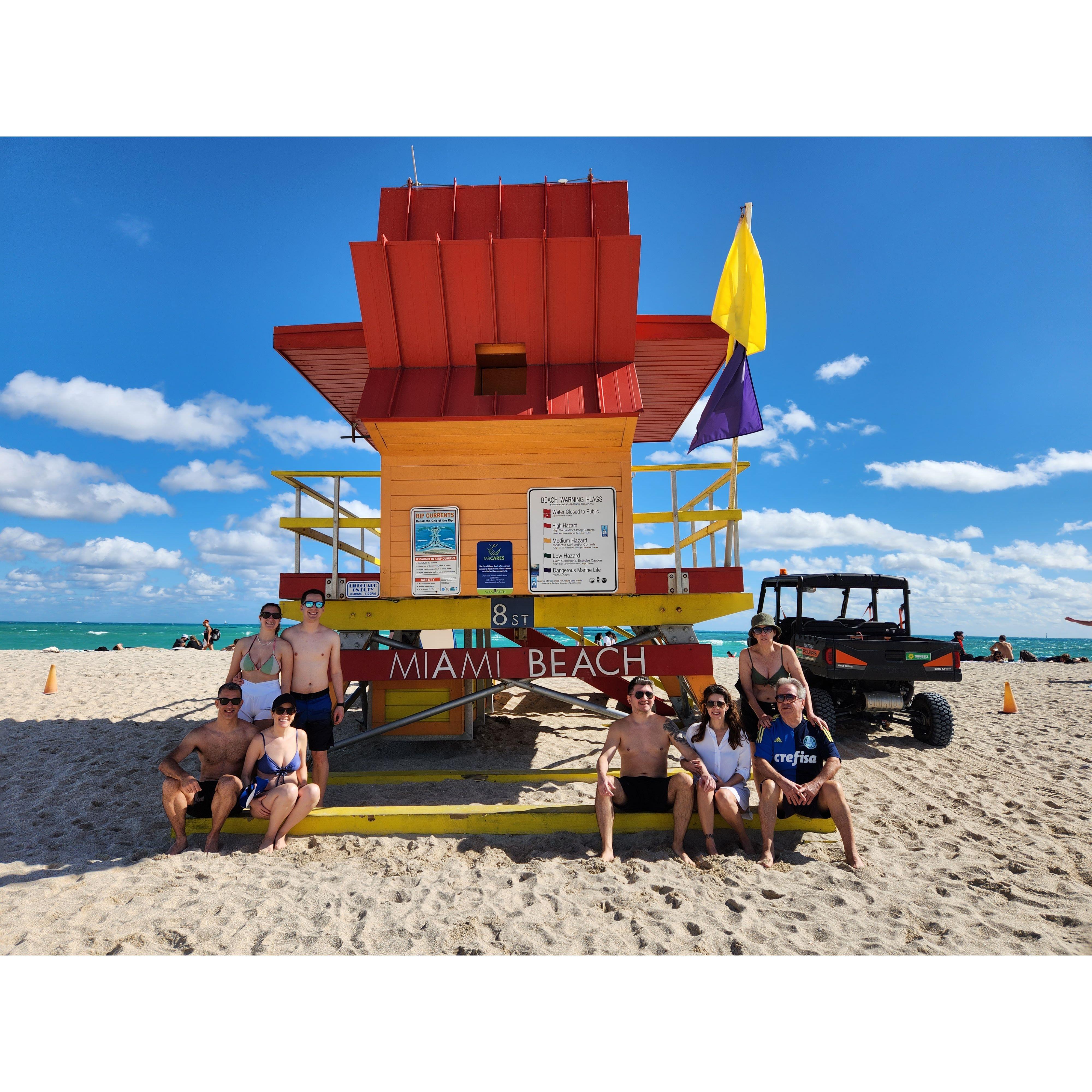 December 2022 - Spending the holidays in Miami Beach with Pedro's family!