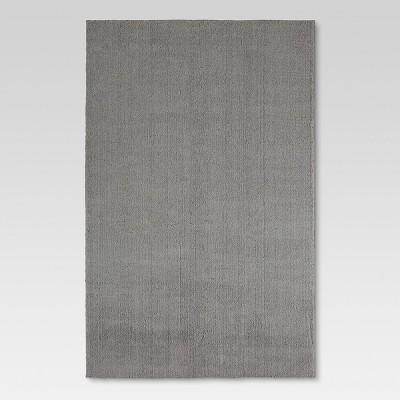 6'6"X10' Solid Tufted Micropoly Shag Area Rug Gray - Project 62™