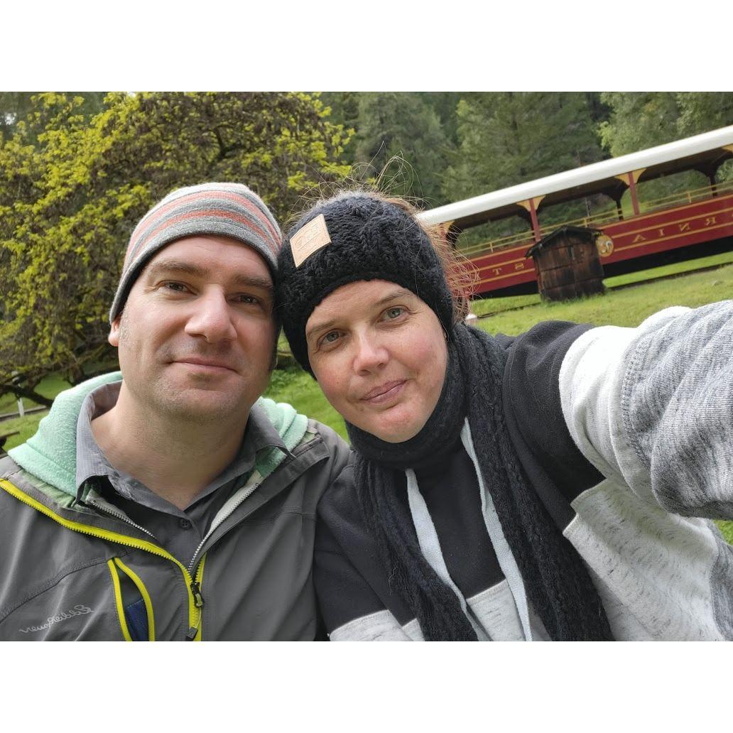 Traveling in Willits on the Skunk Train