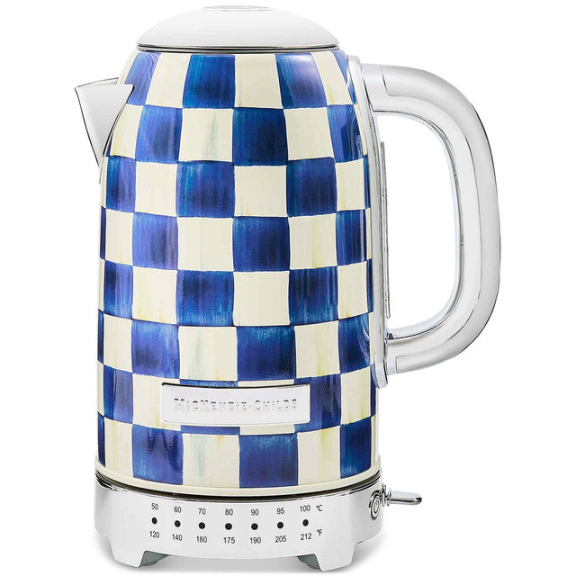 MacKenzie-Childs Royal Check Electric Kettle