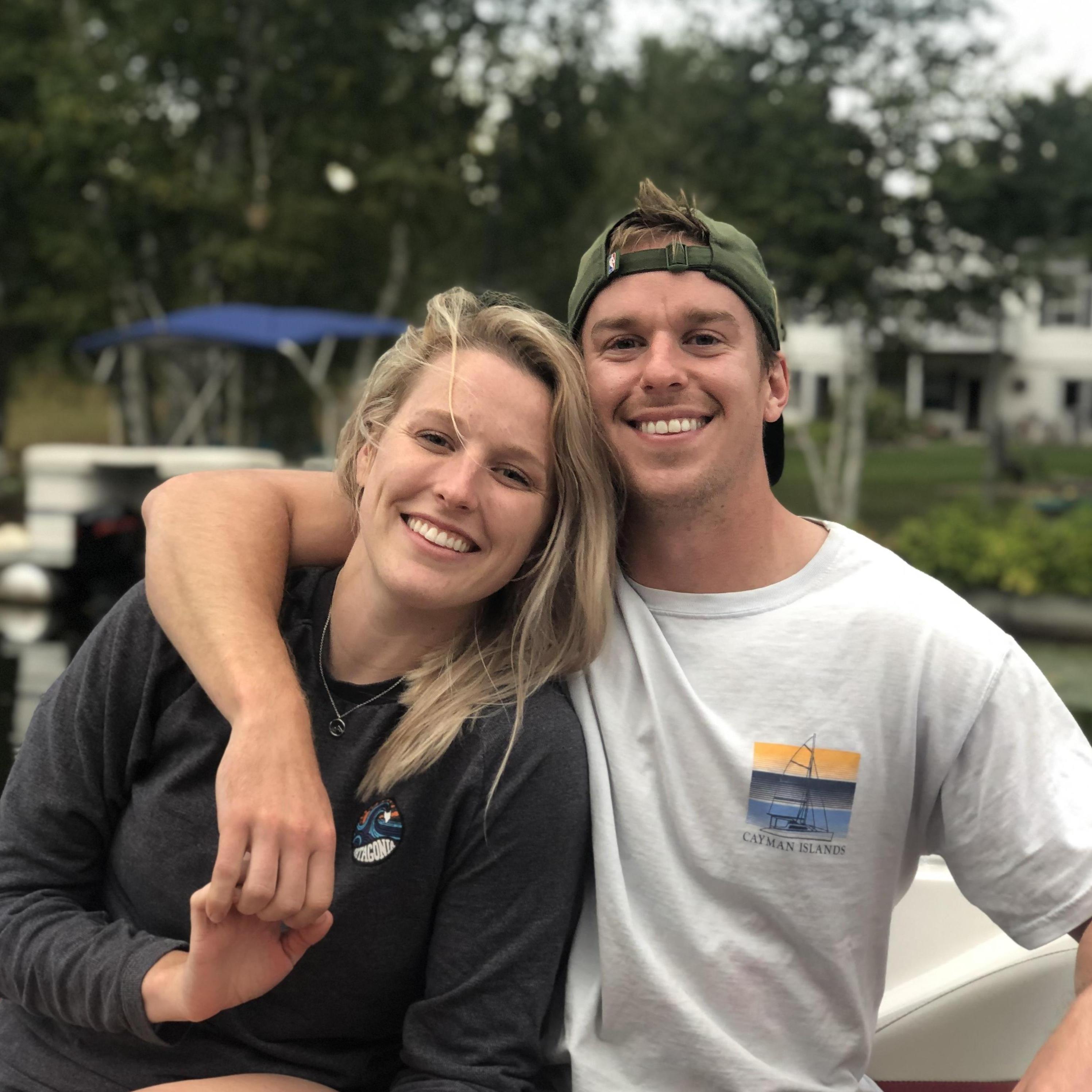 An early Sarah and Adam sighting up north with friends. This picture is still Adam's phone background.