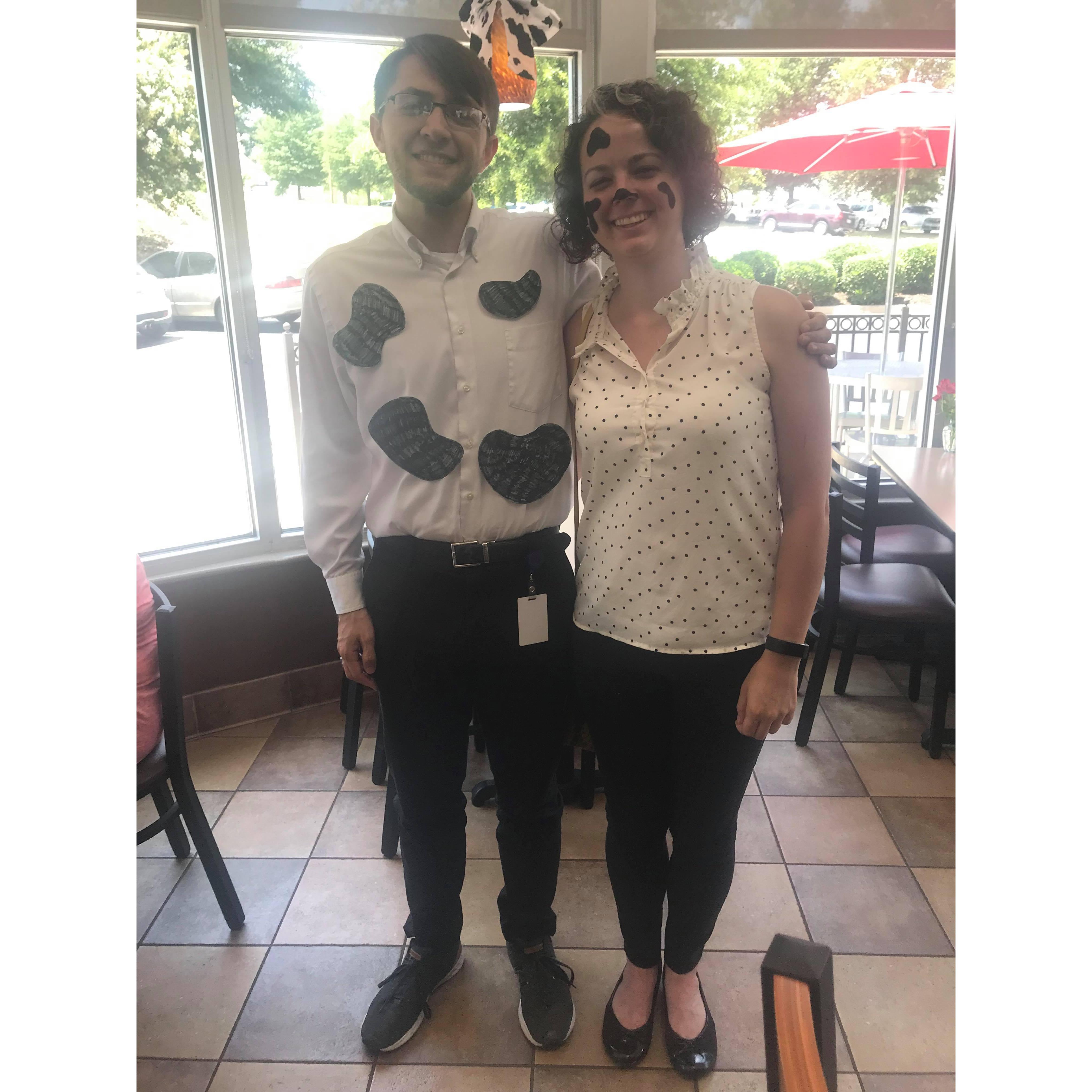 Free food at Chick-Fil-A for dressing like a cow?  We're there!