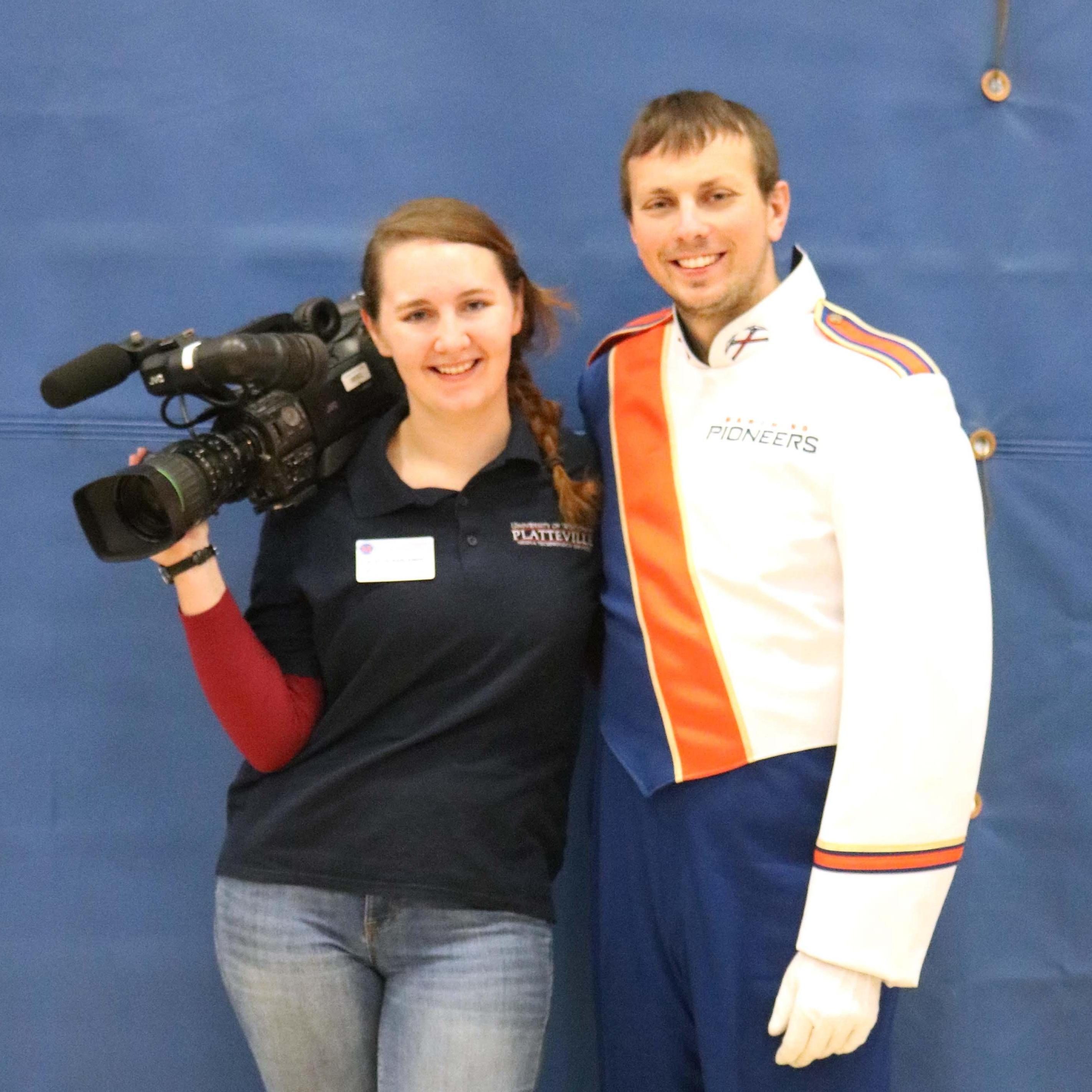 At the Marching Pioneer's Last Blast Performance, where Jacklyn worked as a videographer, and Brandon led the saxophone section to a great finale to their season. - November 2017