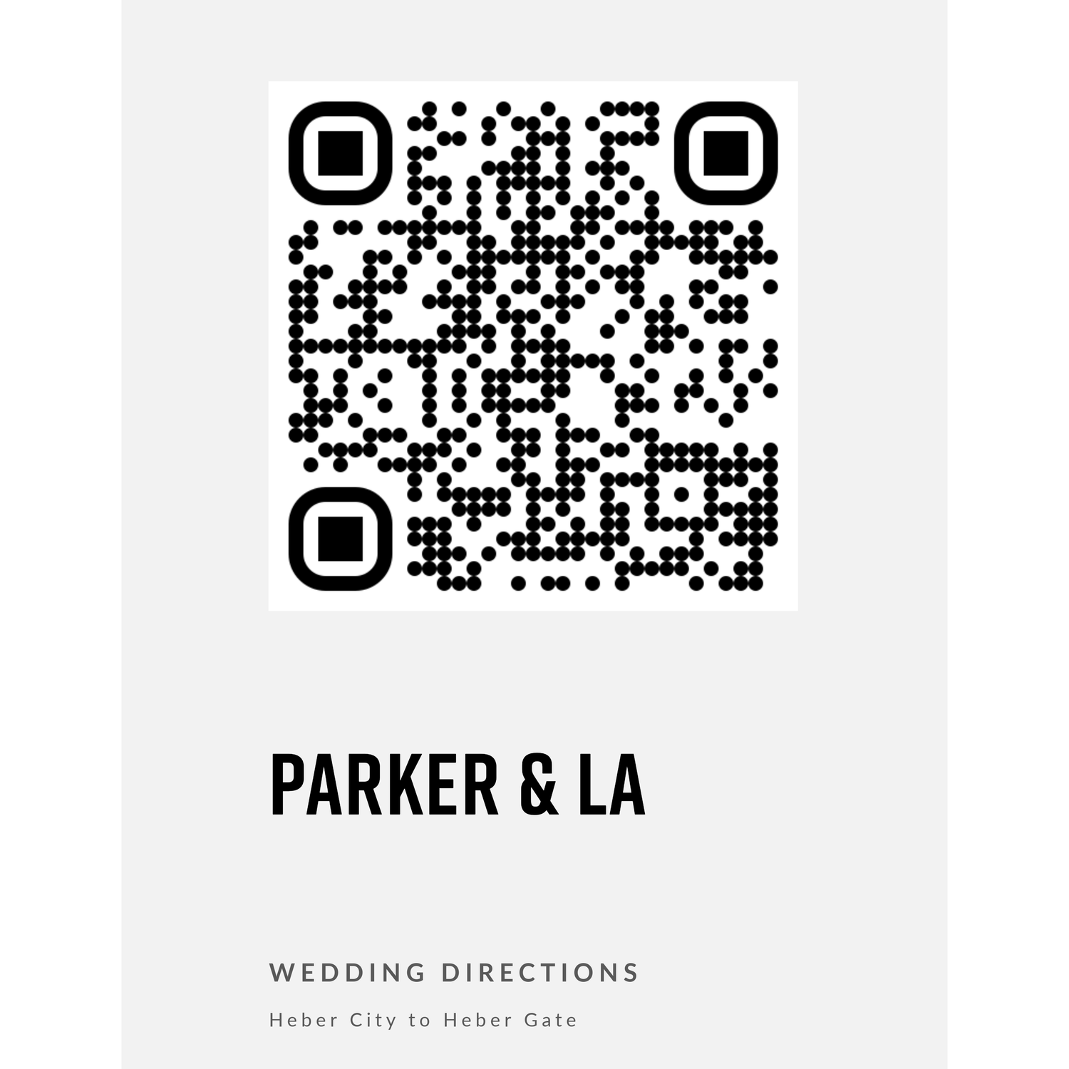 Scan the QR for directions from Heber City to Heber-side Entry Gate.