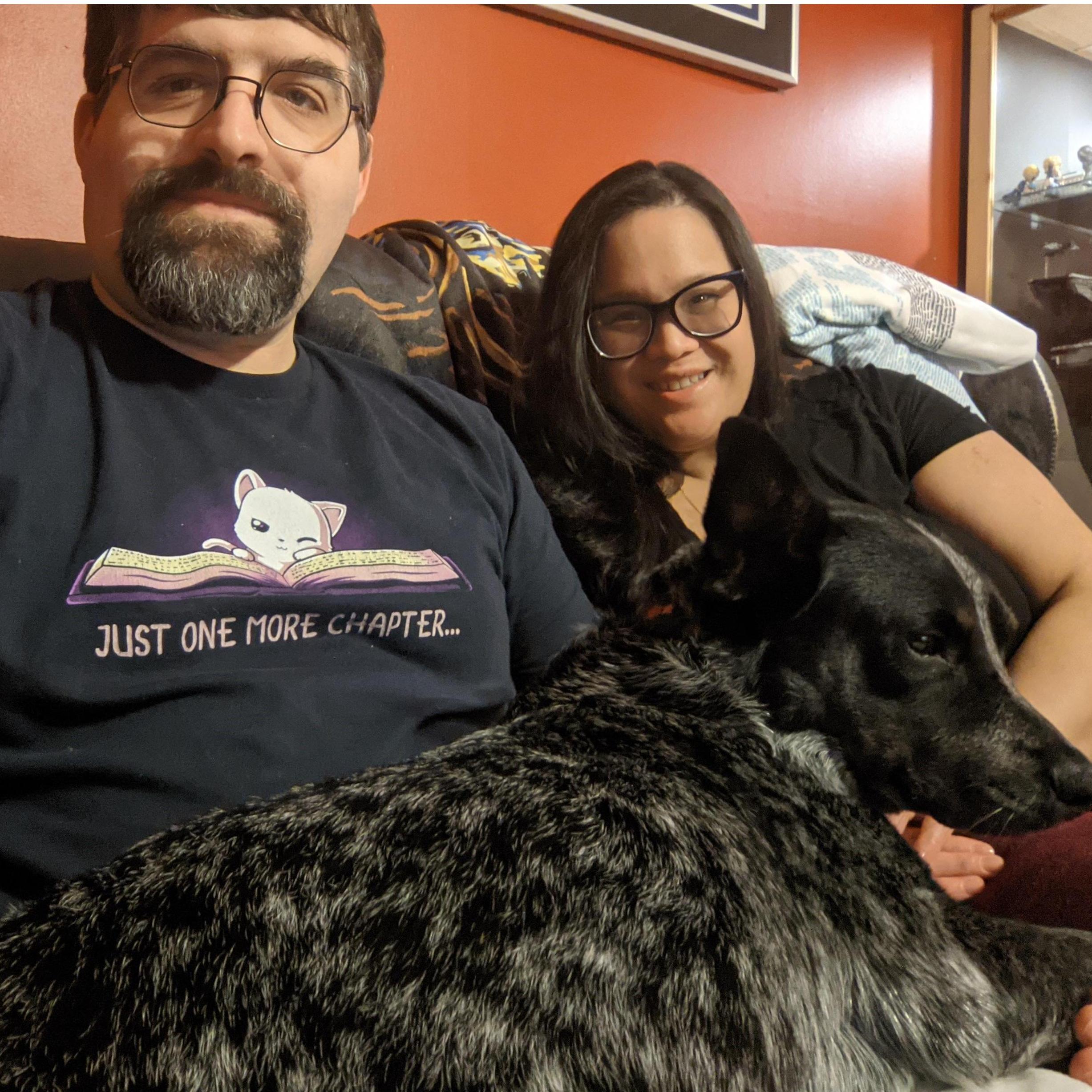 Lounging on the couch with Lady Thor
