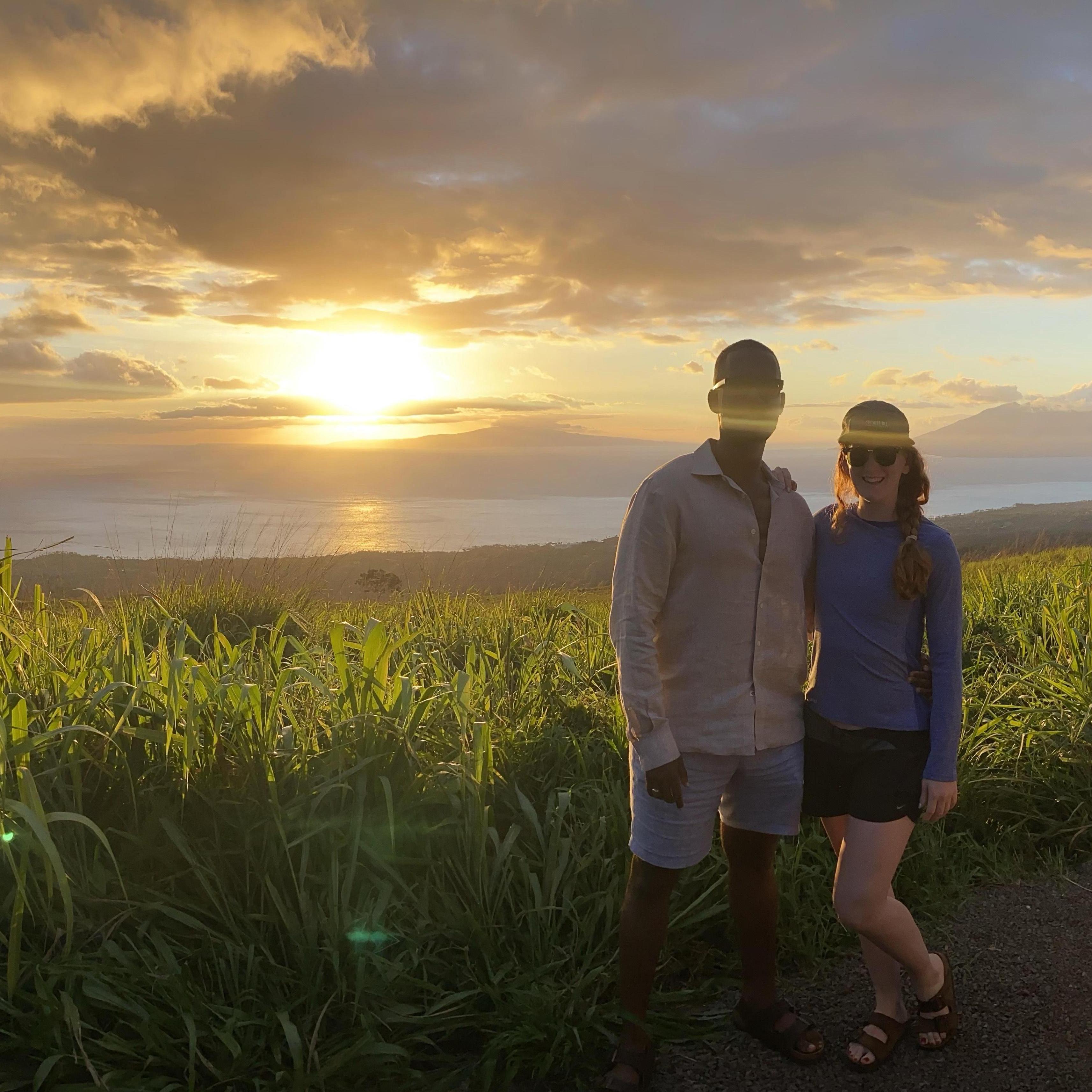A gorgeous Hawaiin sunset - Maui trip for Emma's Birthday, August 2021
