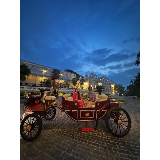 Our trip to Hyderabad, India. This is at the palace where Akil's dad planned a nice dinner.