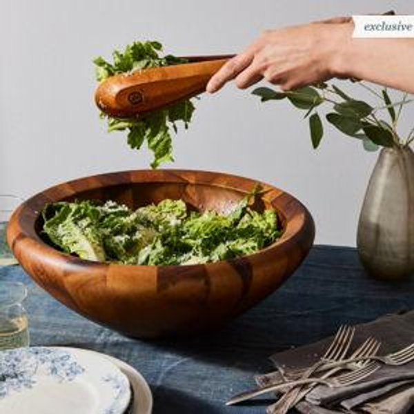 Dansk Wood Classics 3-Piece Salad Bowl Set, Acacia