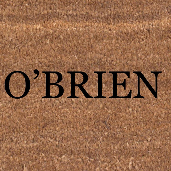 COCO MATS 'N MORE 22” x 36” Black Coir Personalized Door Mat, Made in USA Welcome Mats with Vinyl Backing | Tough Coir Bristles Cleans Dirtiest Shoes | Housewarming Gifts (Double Bordered)