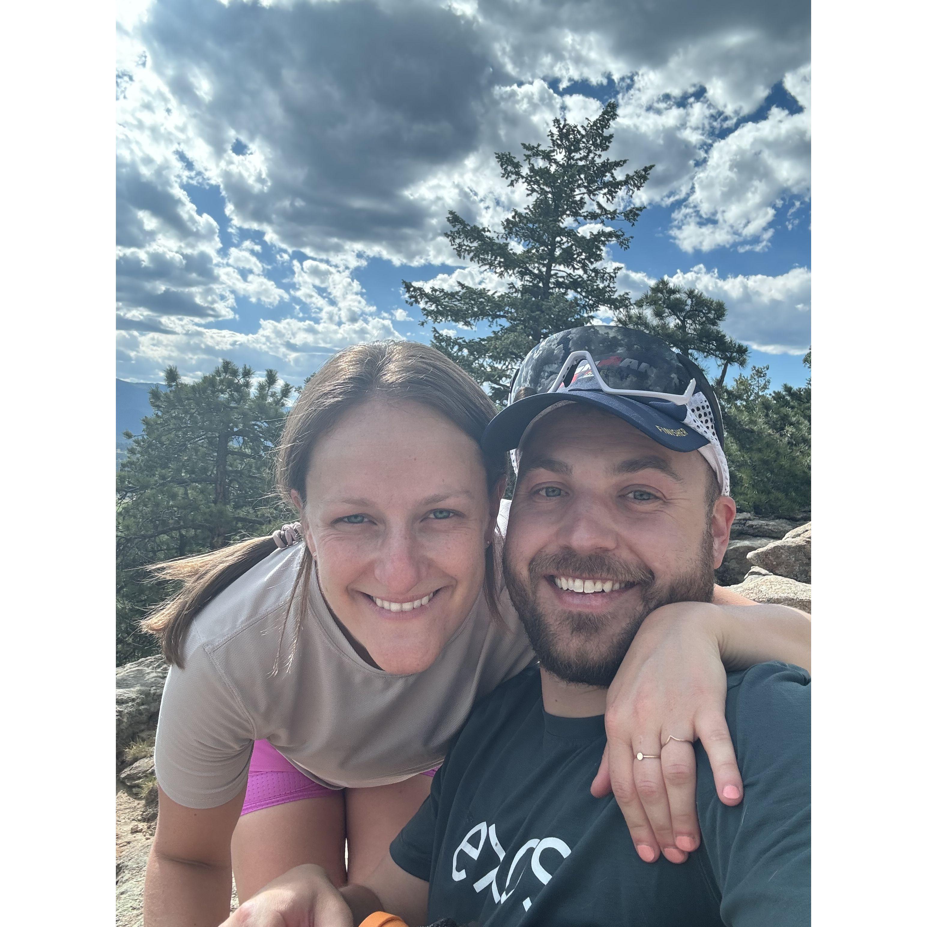 One of our first hikes together in Colorado