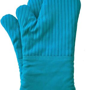 BIG RED HOUSE Oven Mitts, with The Heat Resistance of Silicone and Flexibility of Cotton, Recycled Cotton Infill, Terrycloth Lining, 480 F Heat Resistant Pair Turquoise