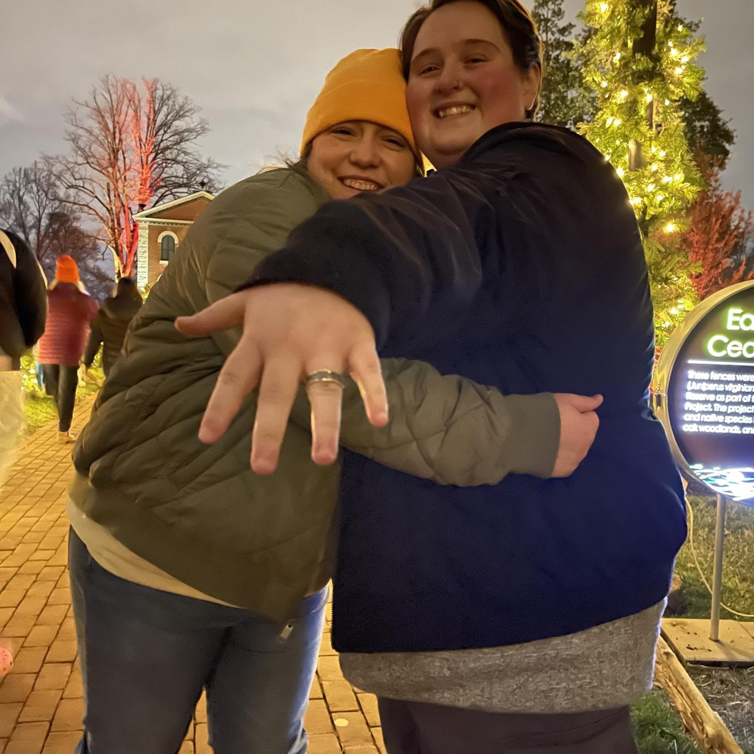 I love my ring so much, I was showing it off every chance I could that night. - Kelly