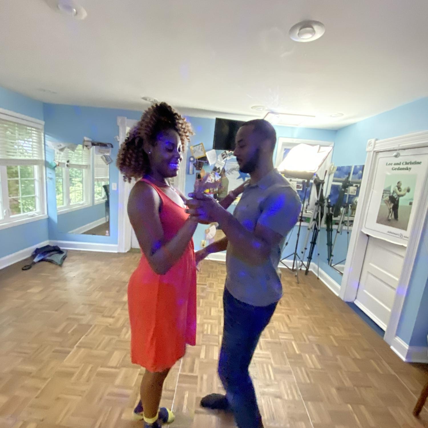 For our third date, Tony scheduled 3 dancing lessons. So romantic!