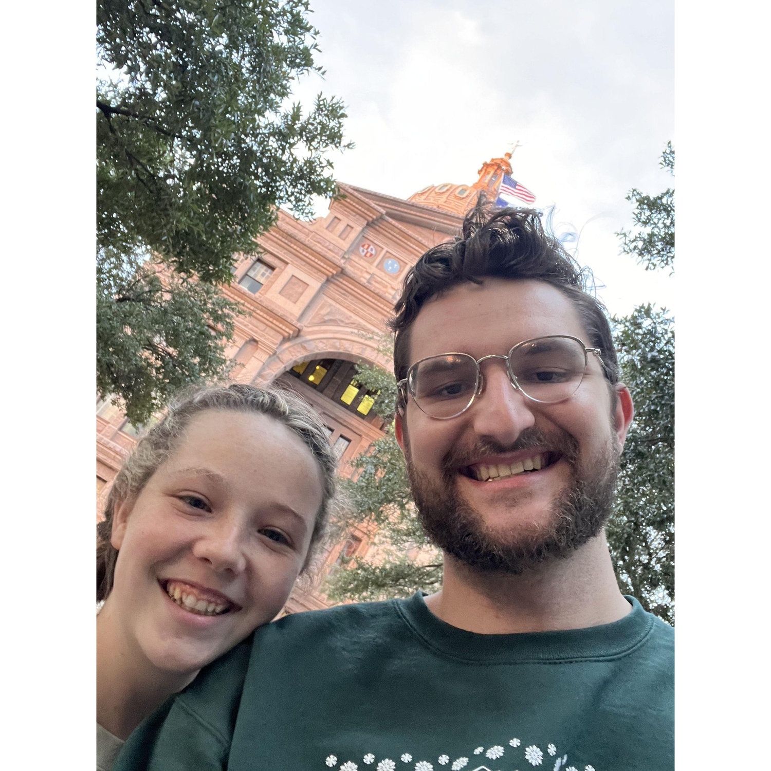 In Austin on our first road trip!