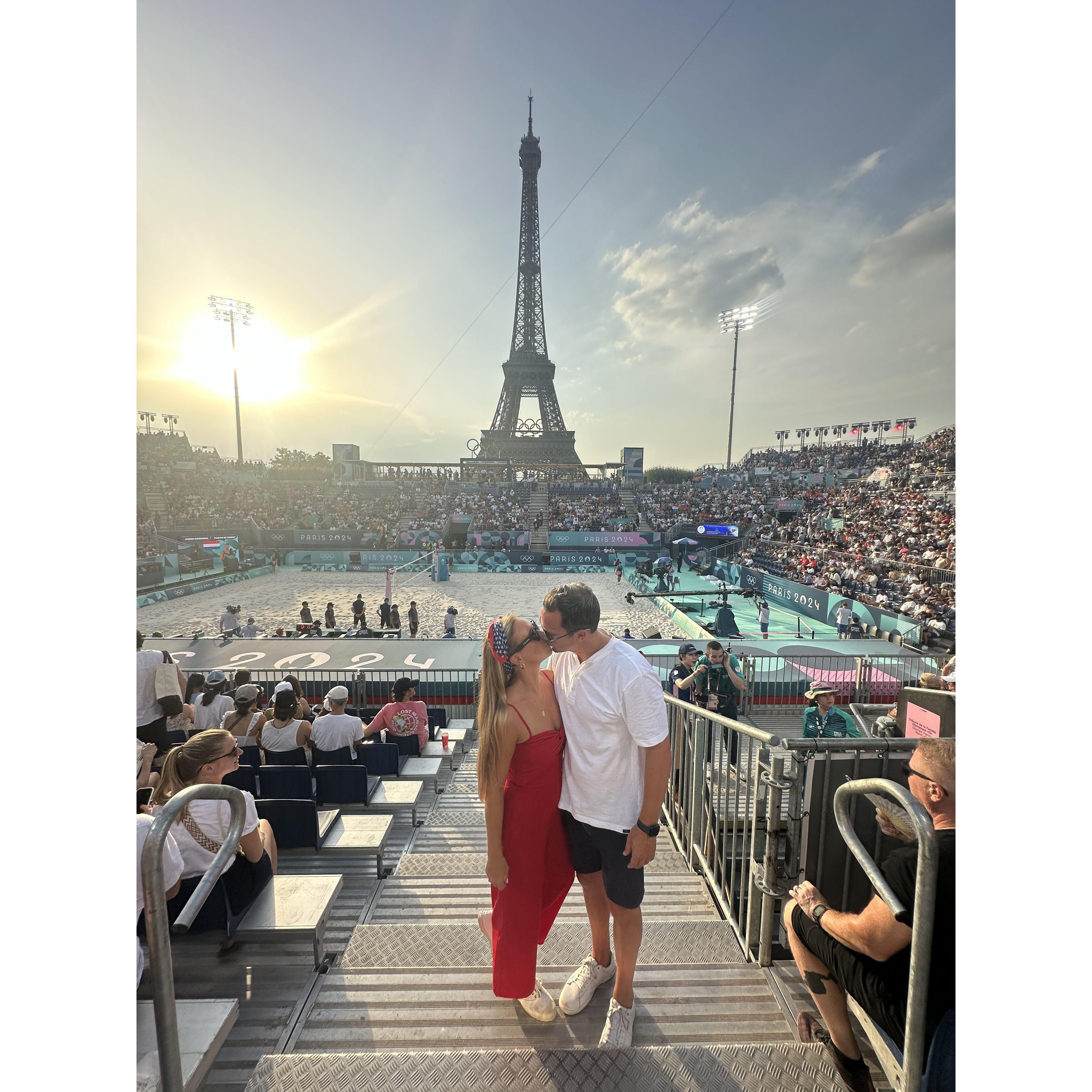 Eiffel Tower at the Olympics