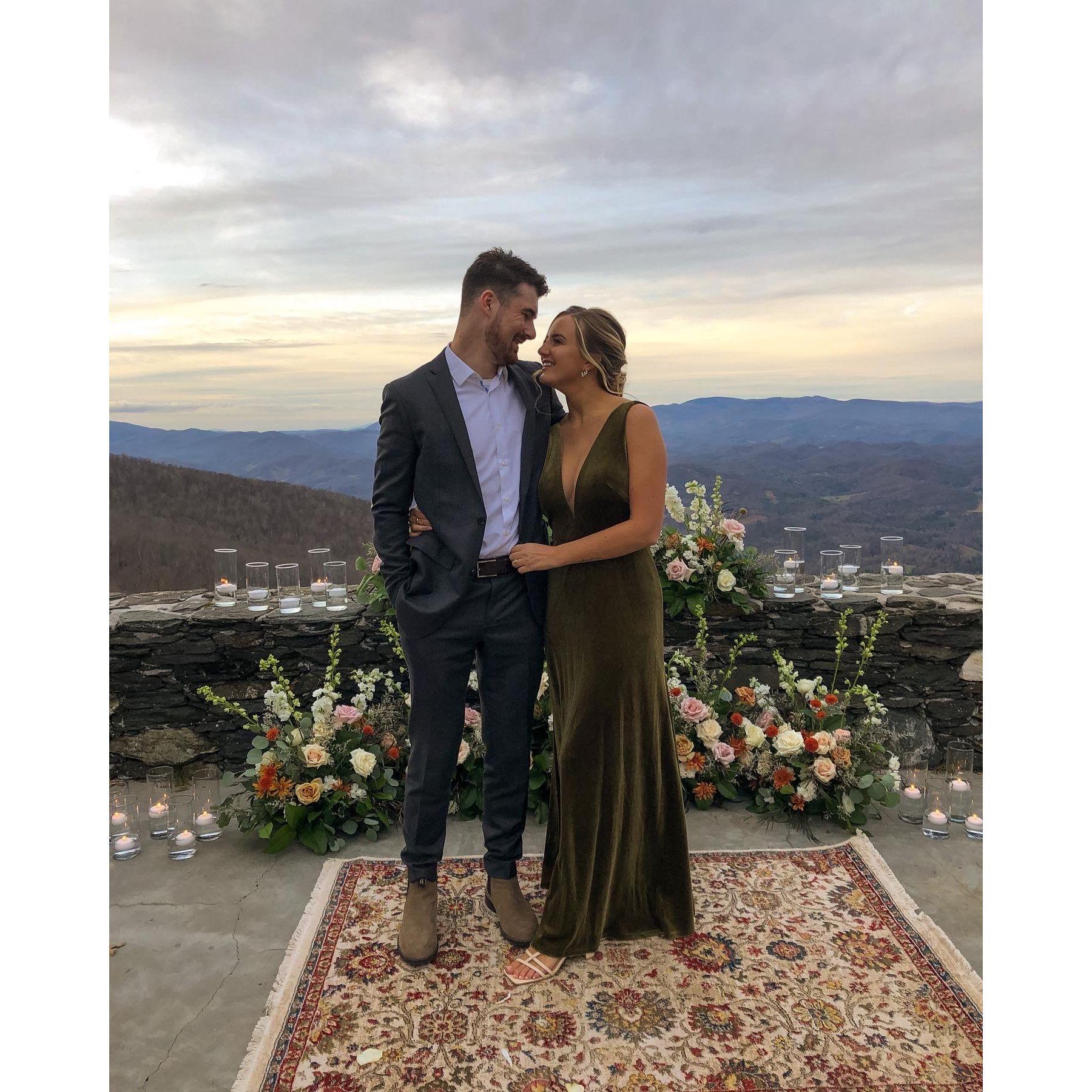 Jake and Olivia at Eryn and Elliotts wedding