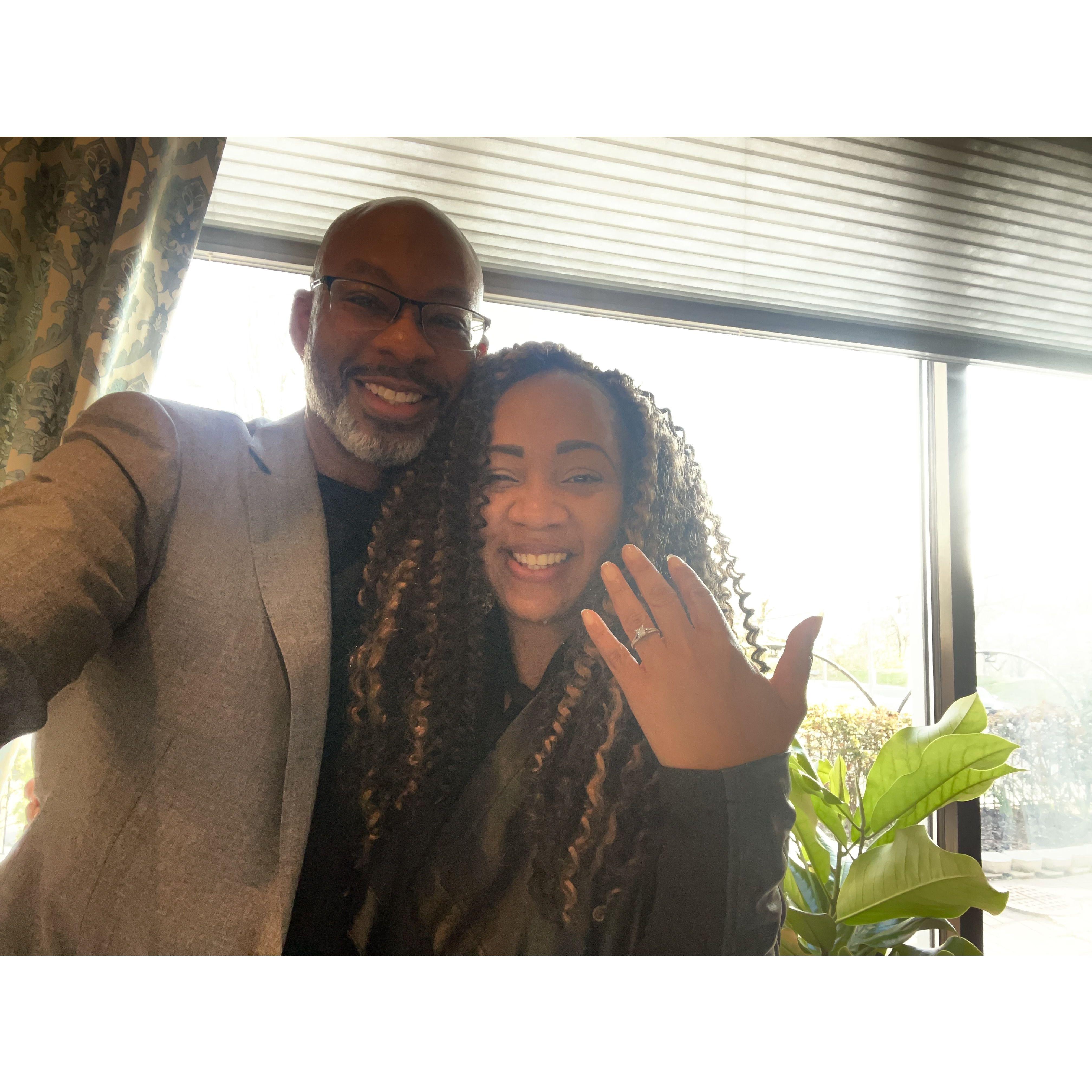 She said yes!