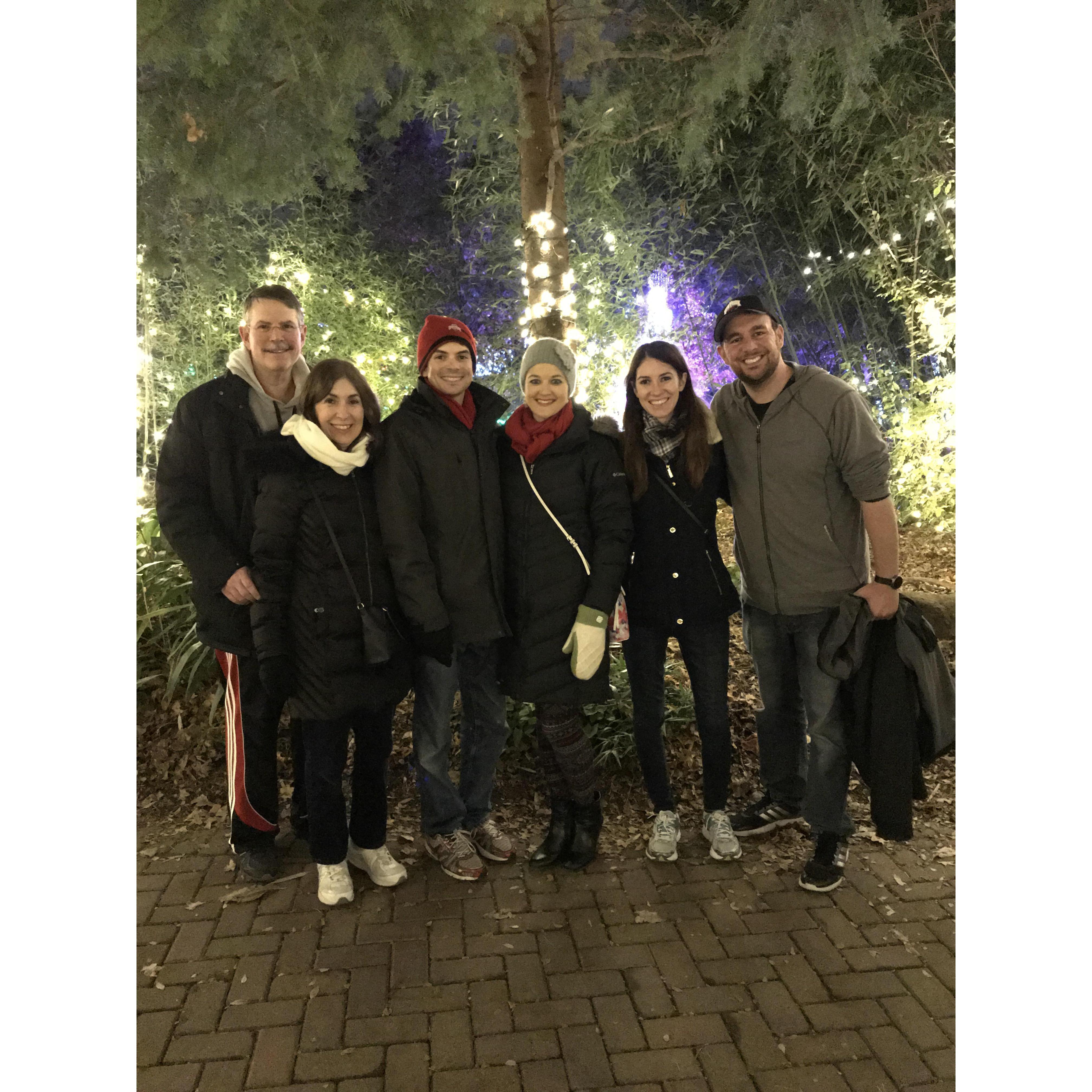 November 2018 - Cincinnati, Ohio - Enjoying the festival of lights with the Haubrock family