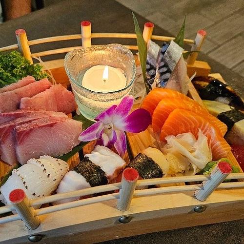 Honeymoon sushi dinner