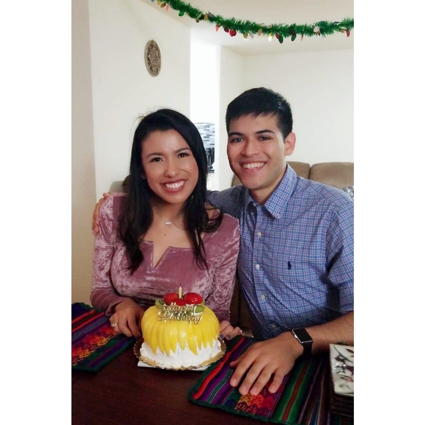 Fun fact: Caleb is exactly one week older than me! That means December is our busiest month!