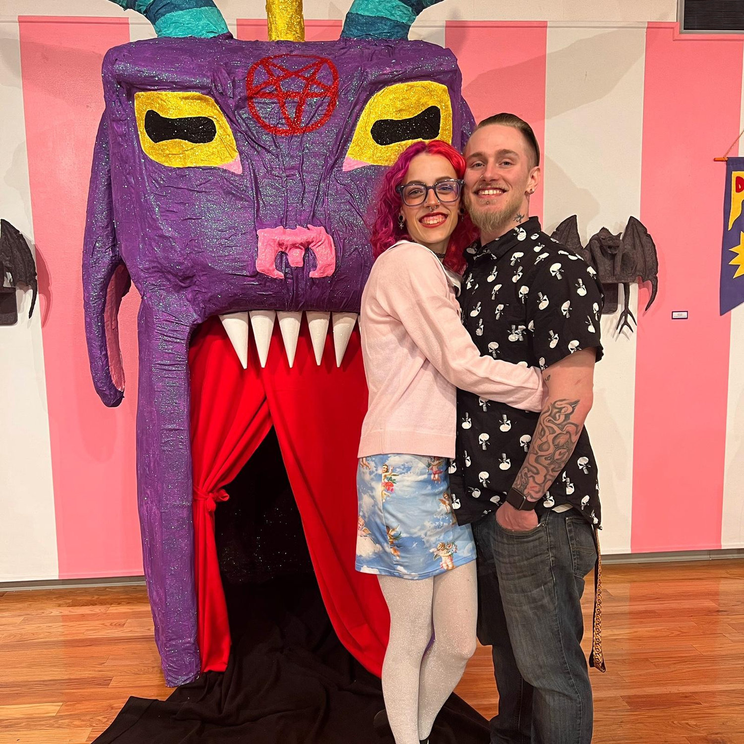 Both of us at Kirsten’s sculpture senior show!