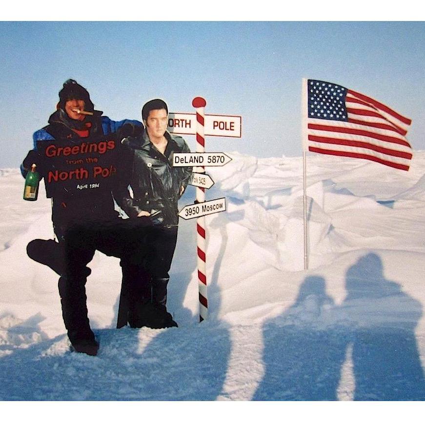 ... skydived the North Pole, '94