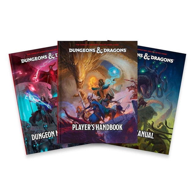 Bundle of Dungeons & Dragons 2024 Player’s Handbook Core Rulebook + 2024 Dungeon Master’s Guide + 2024 Monster Manual