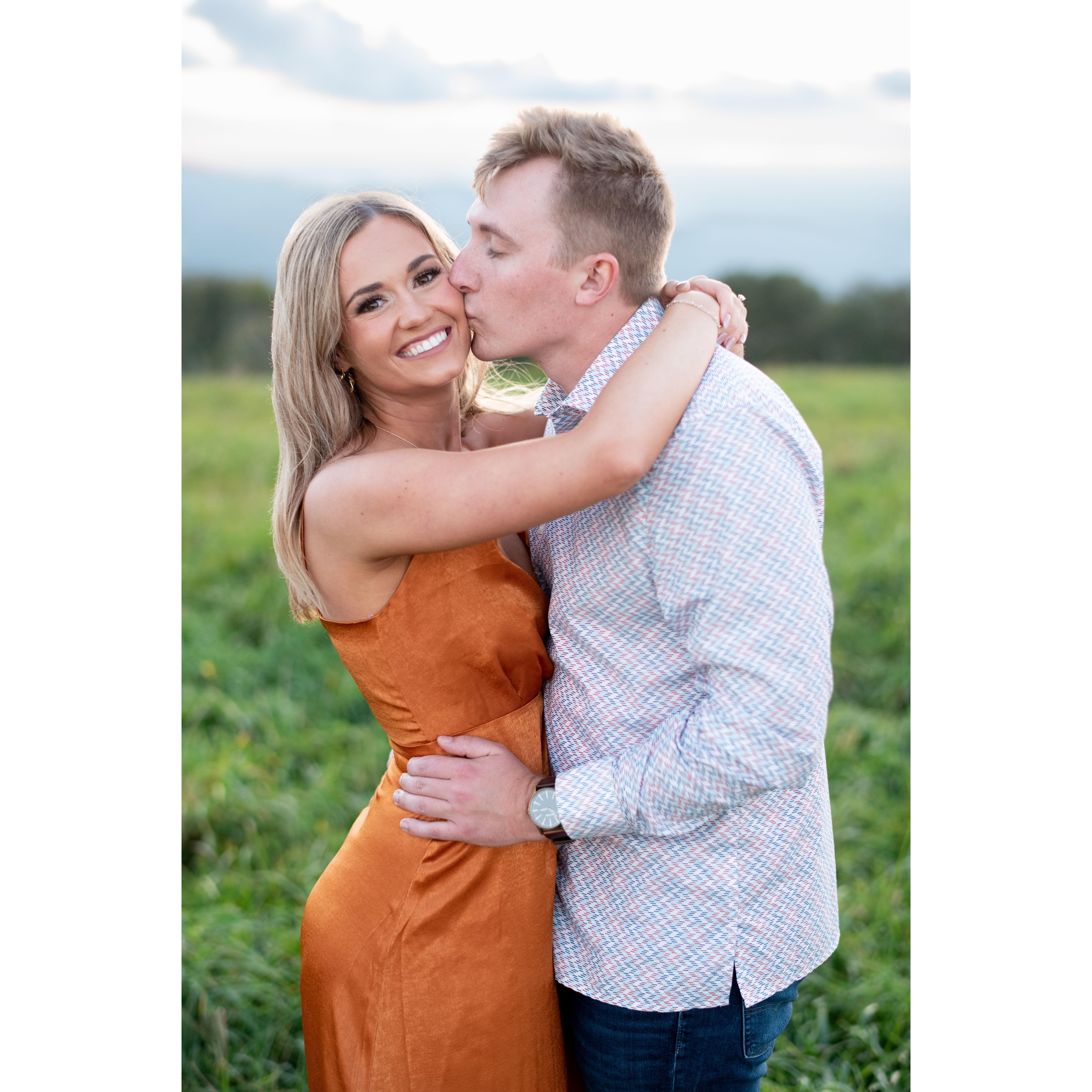 Engagement photoshoot in the Smoky Mountains