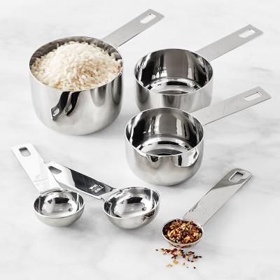 Williams Sonoma Odd Sized Round Measuring Cups & Spoons, Set of 6