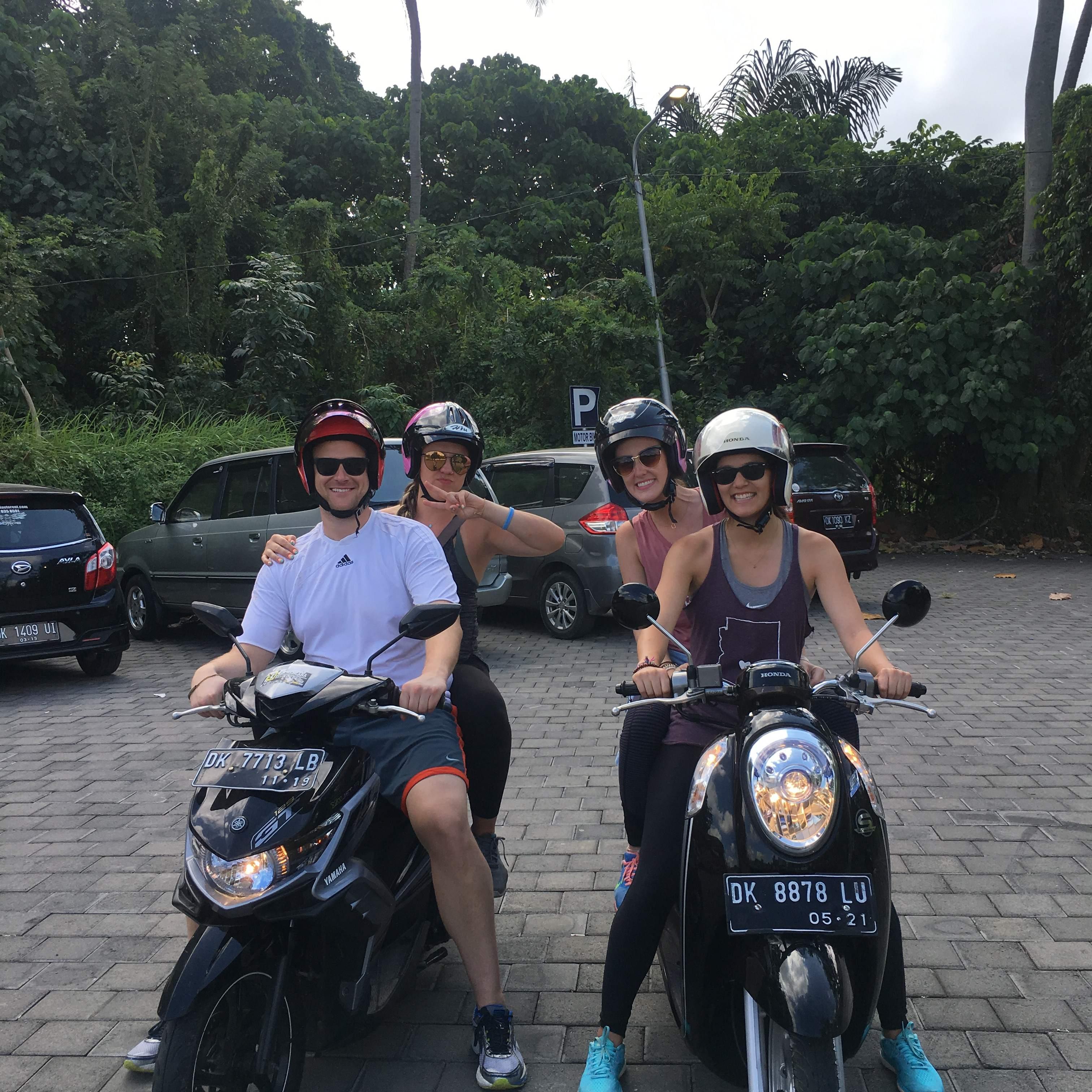 scootering around bali