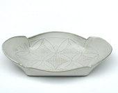 Oval Unique White Ceramic Tray, White...