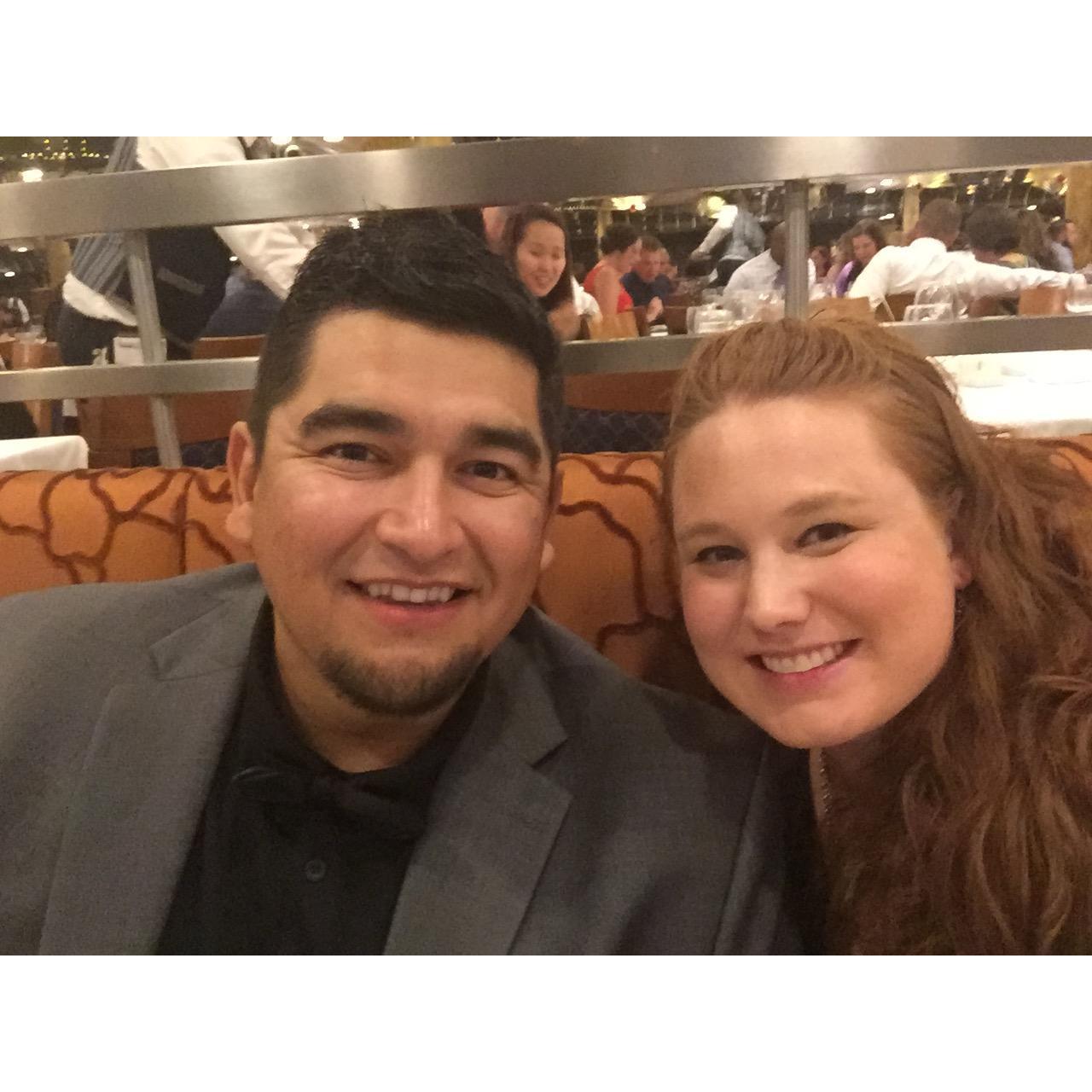 Formal dinner night on the cruise