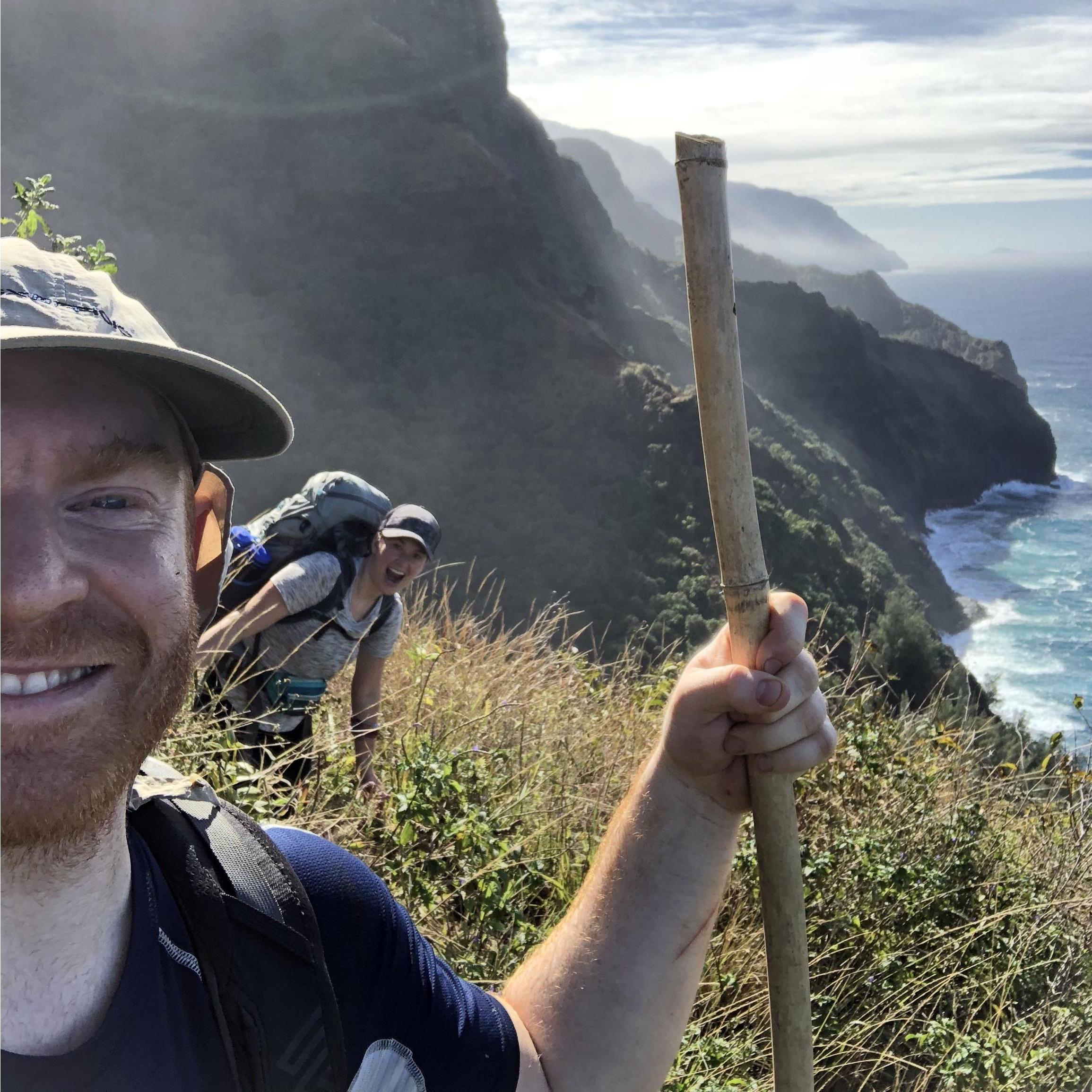 Nā Pali Coast hike where Justin proposed!