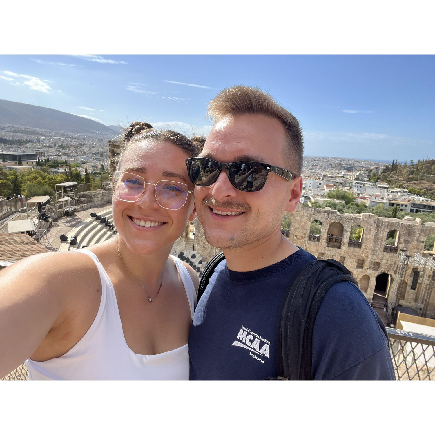 Enjoying the Parthenon and Acropolis