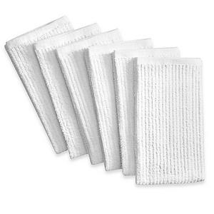 Real Simple® 6-Pack Antimicrobial Bar Mop Kitchen Towels in White