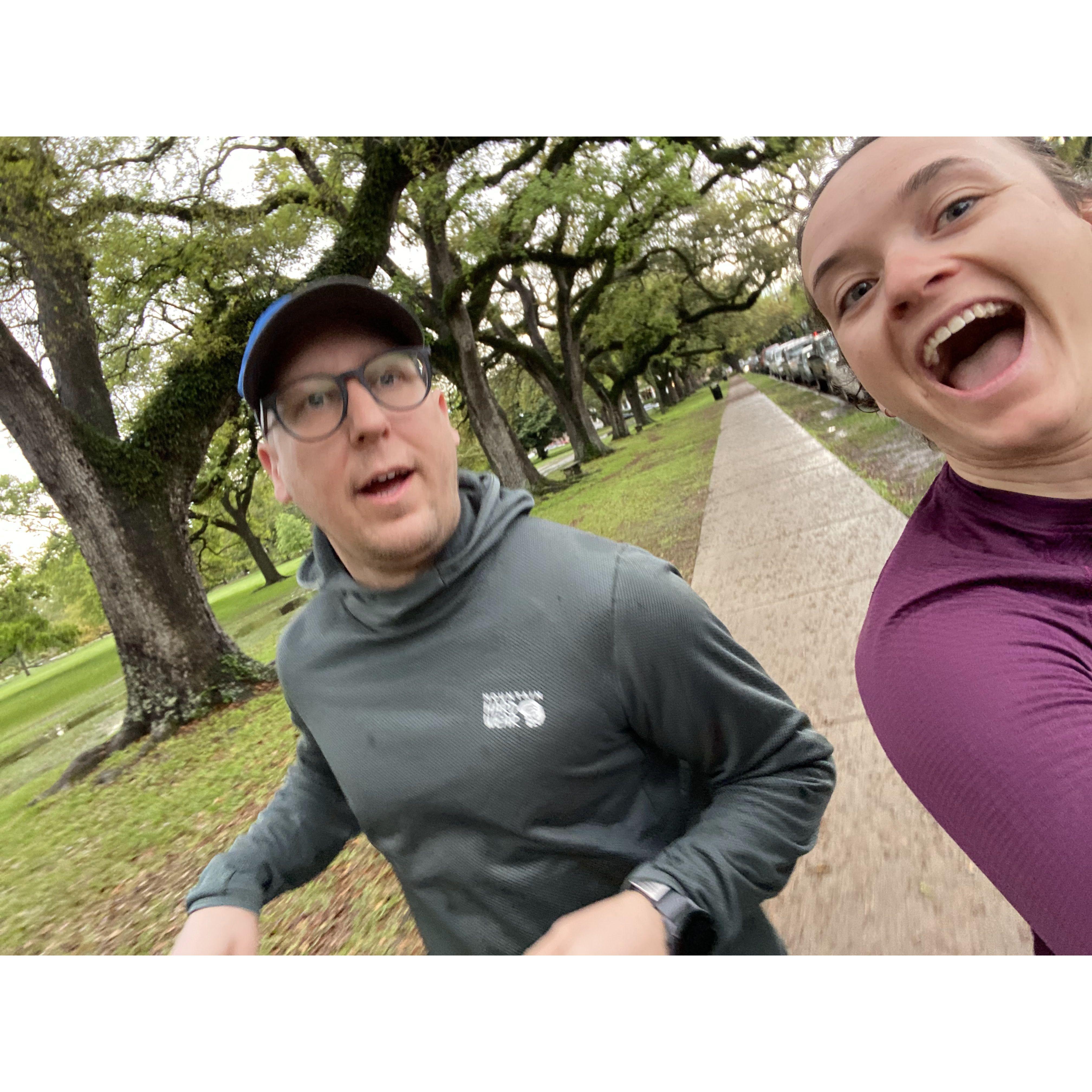 Running in New Orleans. An absolute blast exploring that wonderful city!