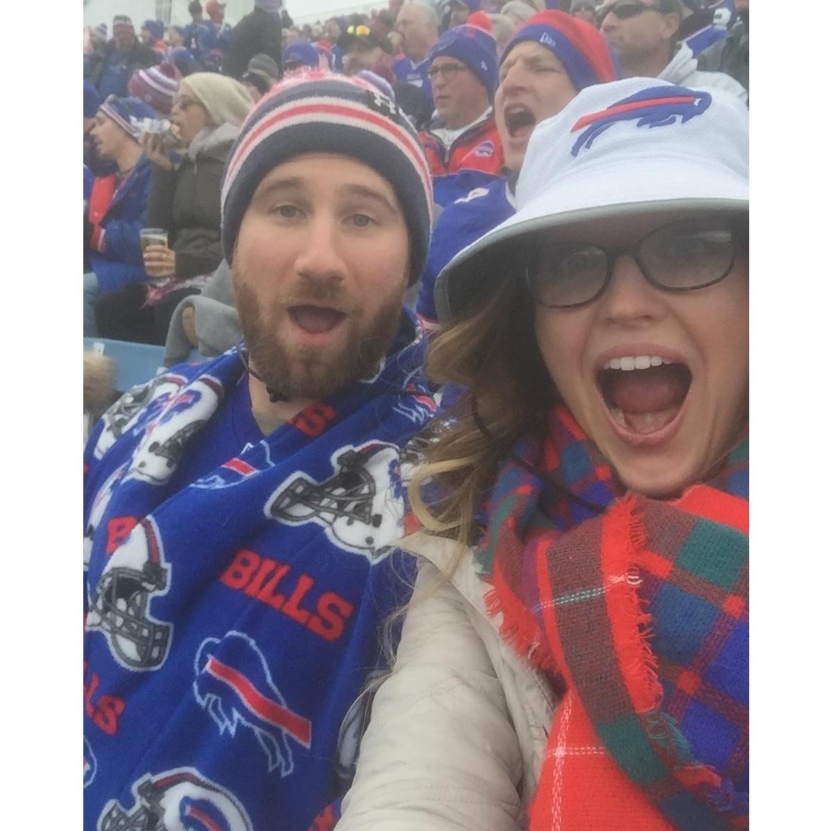 I joined Bills Mafia after meeting Mike! First Bills Game at The Ralph.