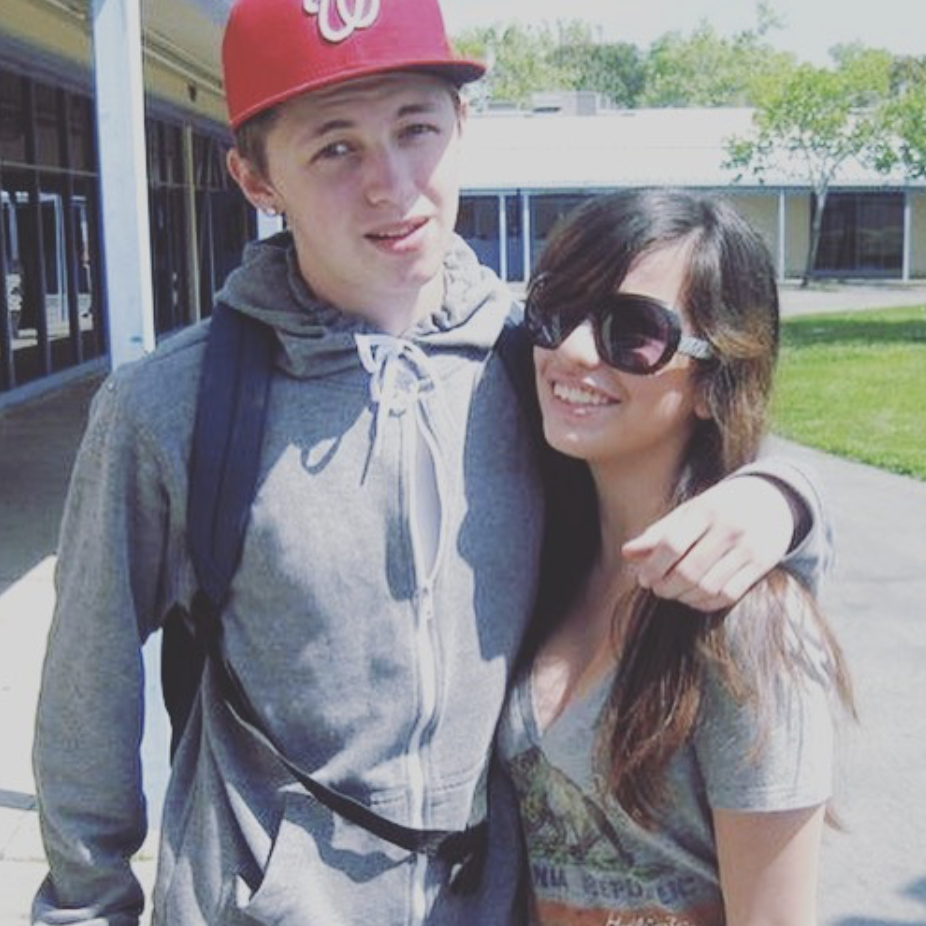 Our Senior year, featuring the infamous red hat.