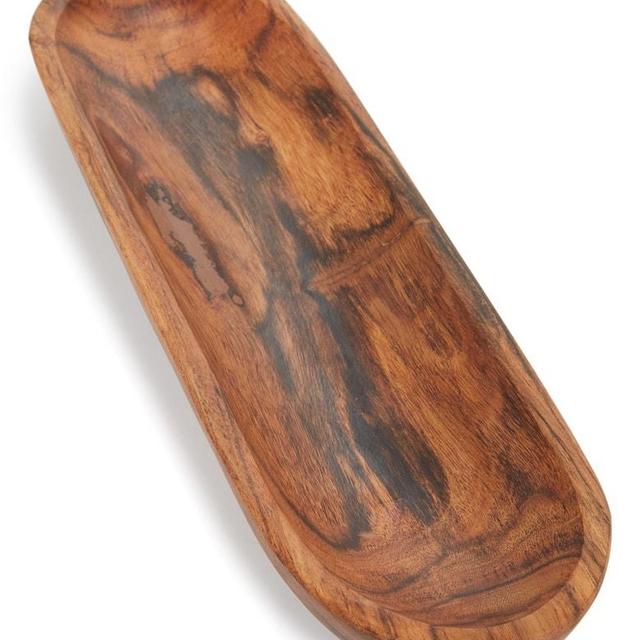 Oval Acacia Wood Tray