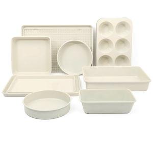 Martha Stewart 10 Piece Baking Pans- Linen White