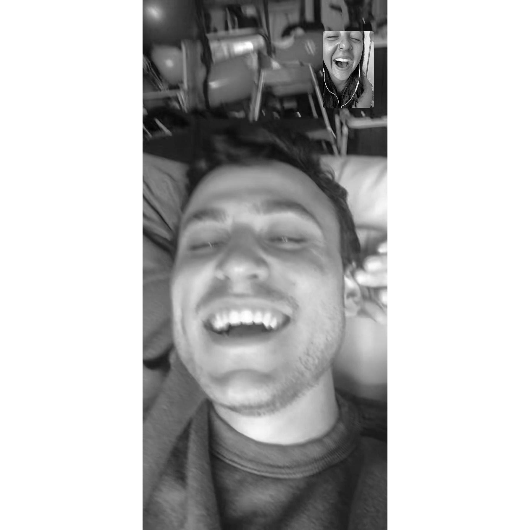 Officially don't see each other much, but still FaceTime from time to time!