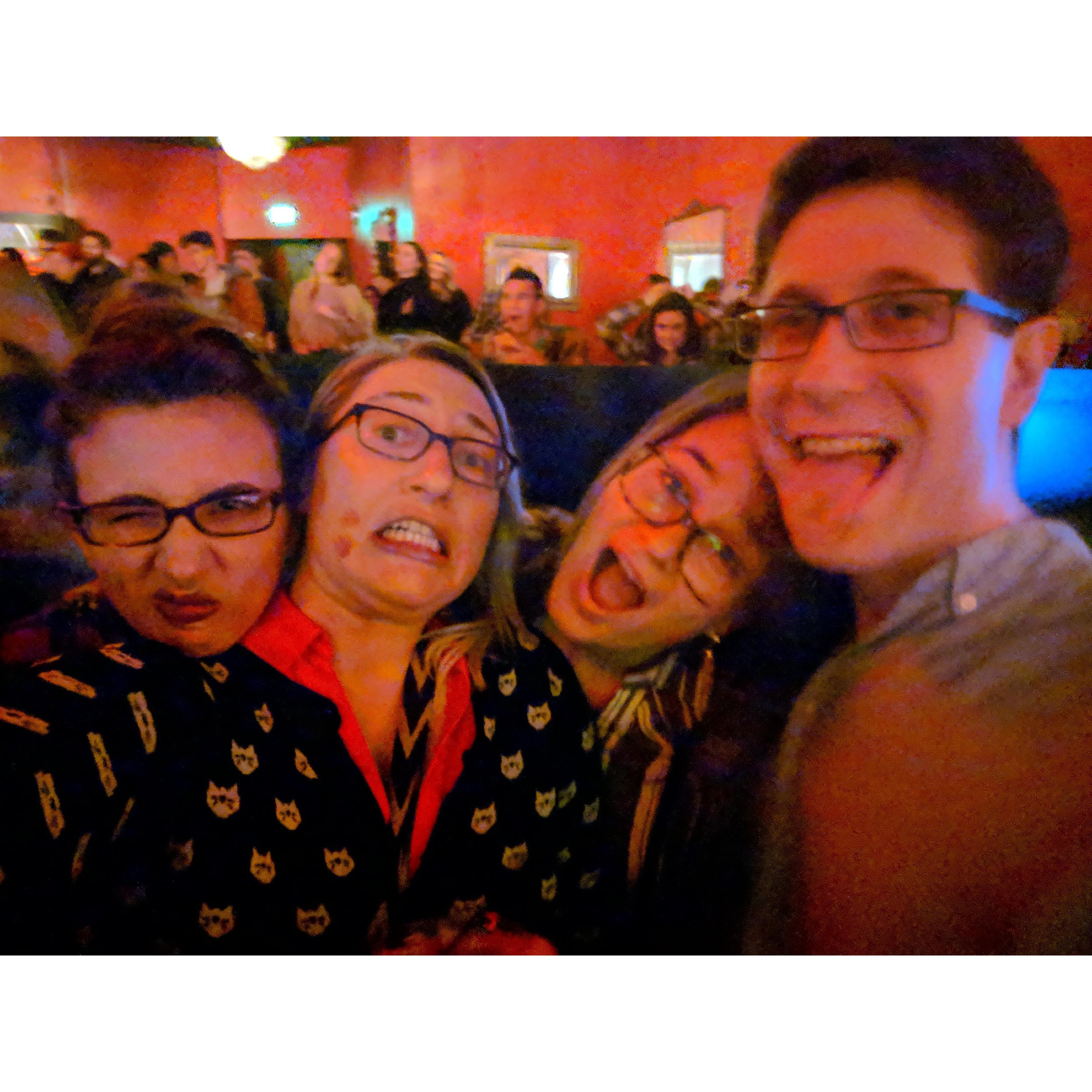 Rachael, Stephanie, Alli and David at the Showbox