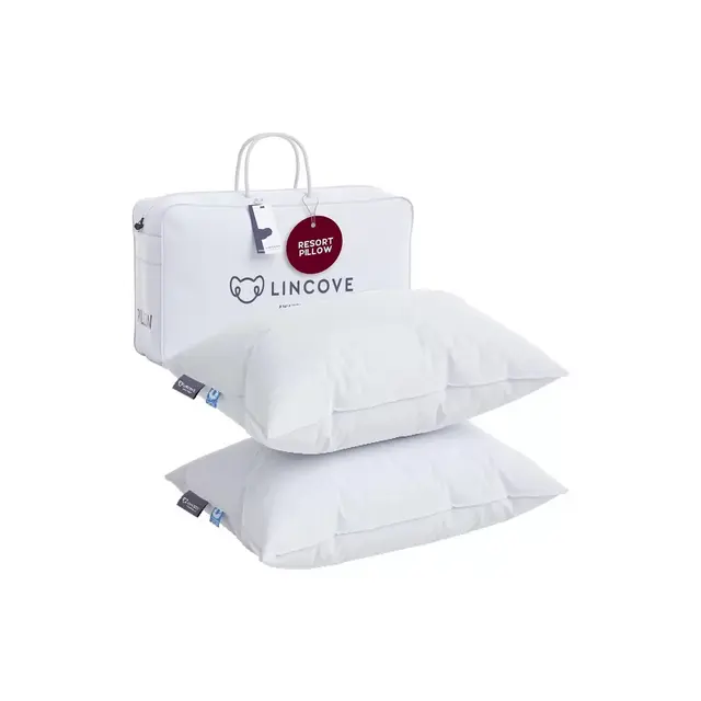 Lincove Luxury Down Alternative Pillows - Premium Hotel Collection for Back and Side Sleepers, Neck Support, Fluffy Comfort , King - 2 Pack