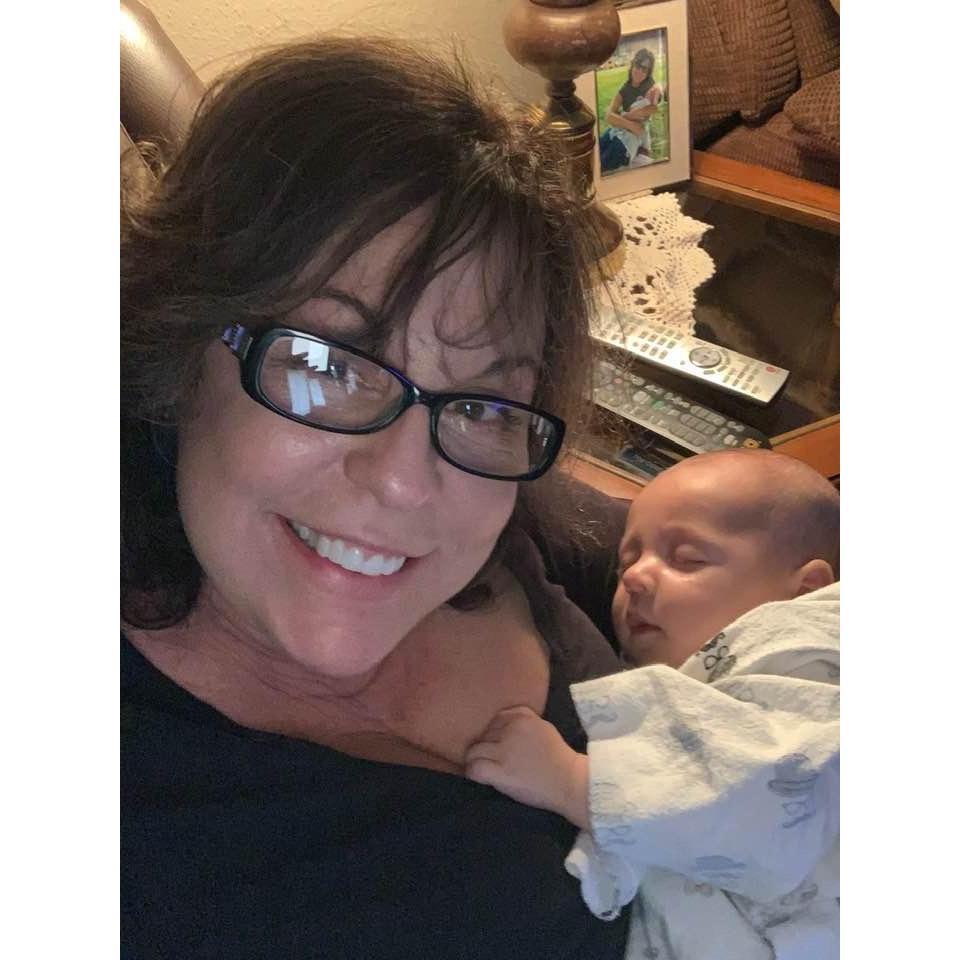 Jennifer with grandson Finley