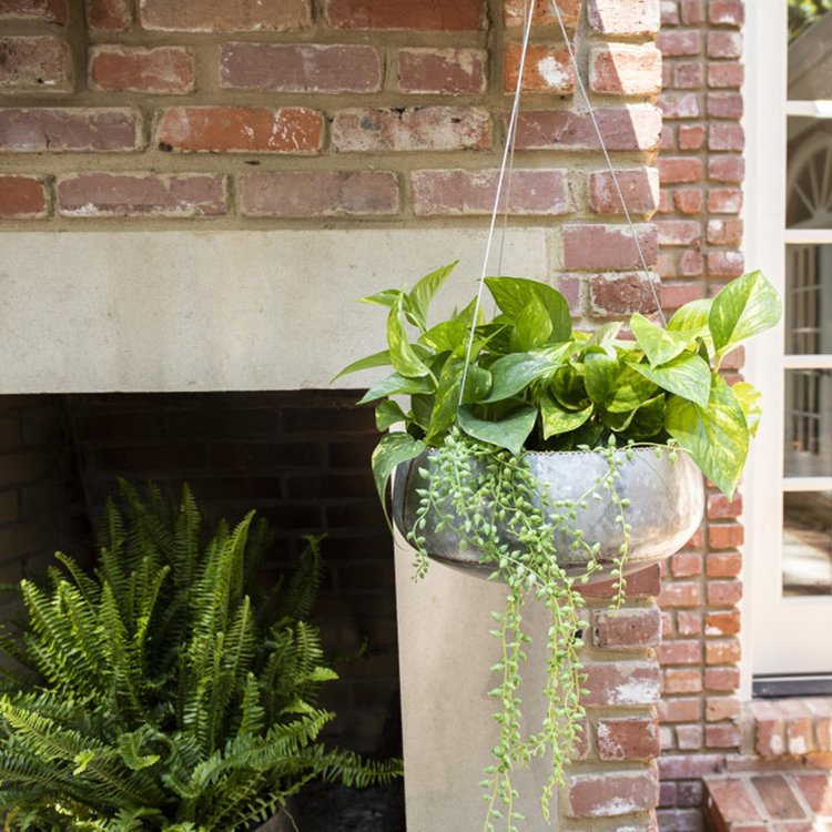 Galvanized Metal Hanging Planter