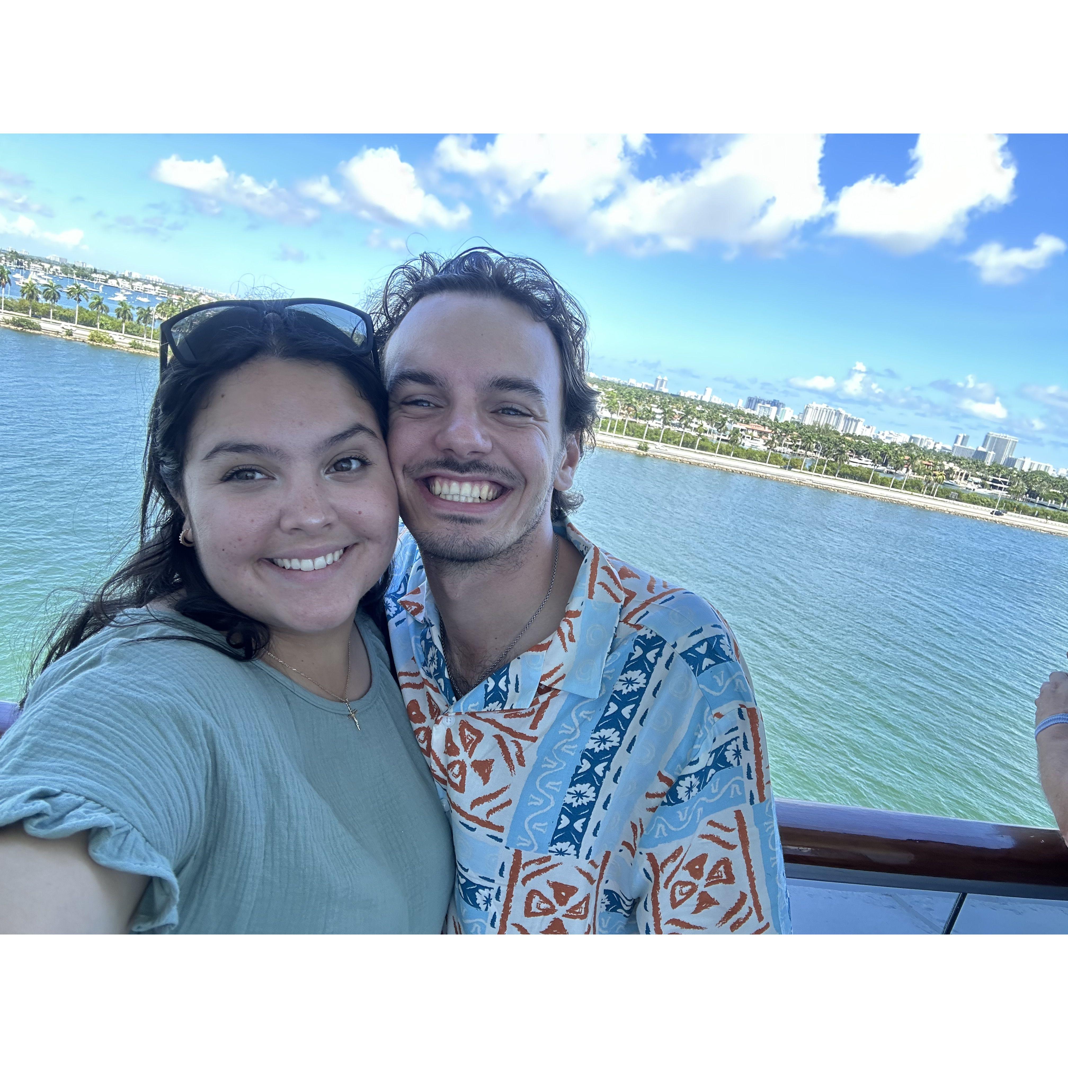 Our first cruise together! We traveled to the Bahamas, Dominican Republic, and Half Moon Cay.
