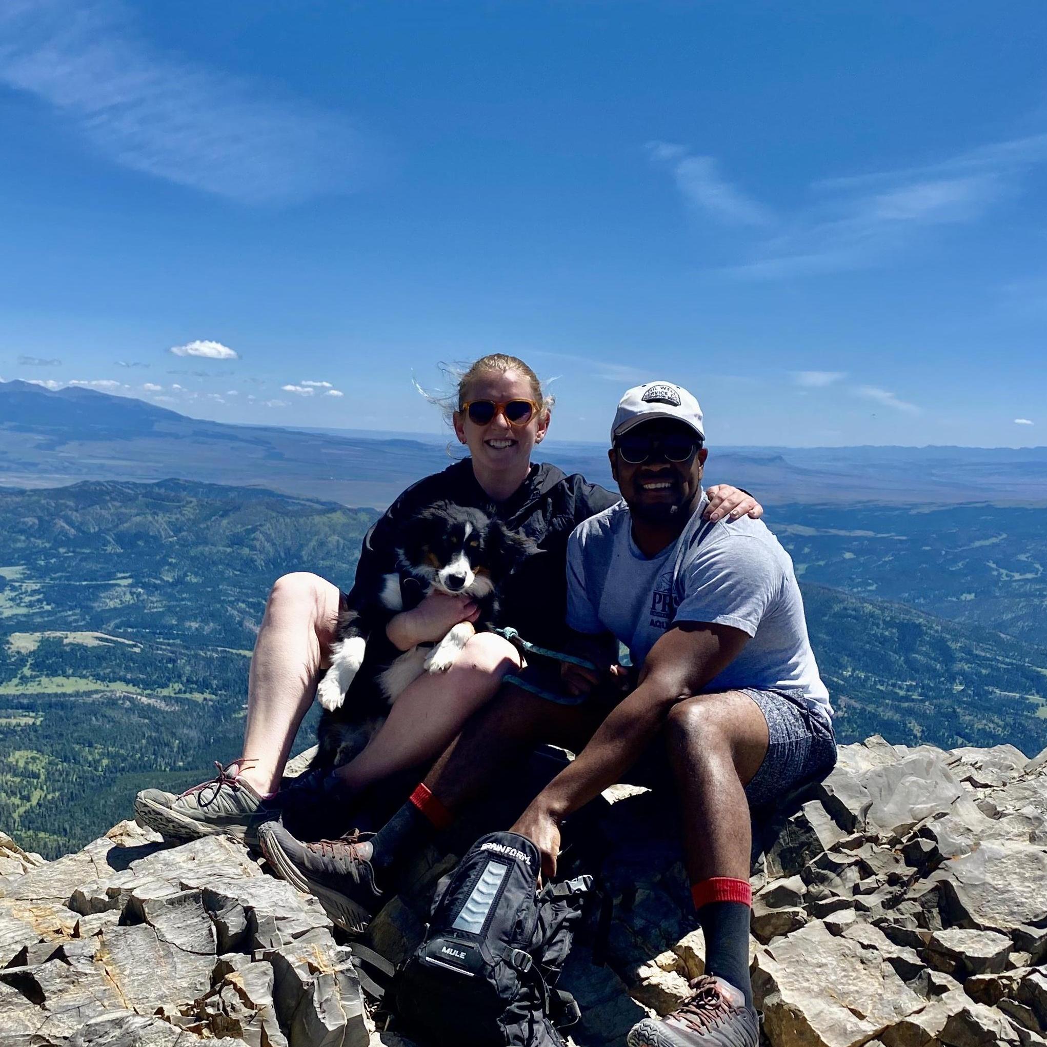 On top of Sacagawea Peak outside of Bozeman